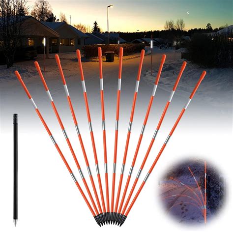 stakes for snow plowing|Reflective Driveway Markers: What You Need to Know .